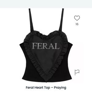 SOLD ON DEPOP prayingg “feral” tank top limited